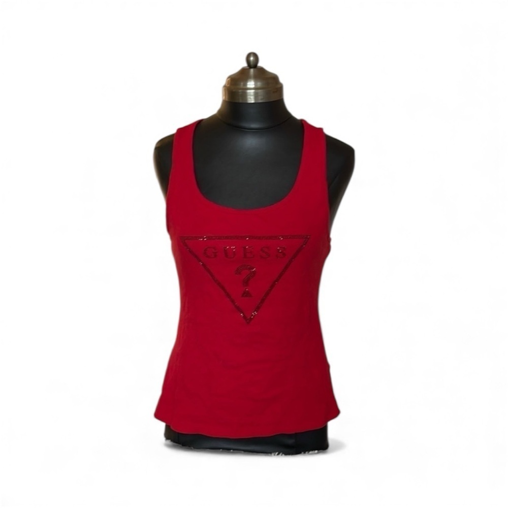 GUESS Women's Red Tank Top